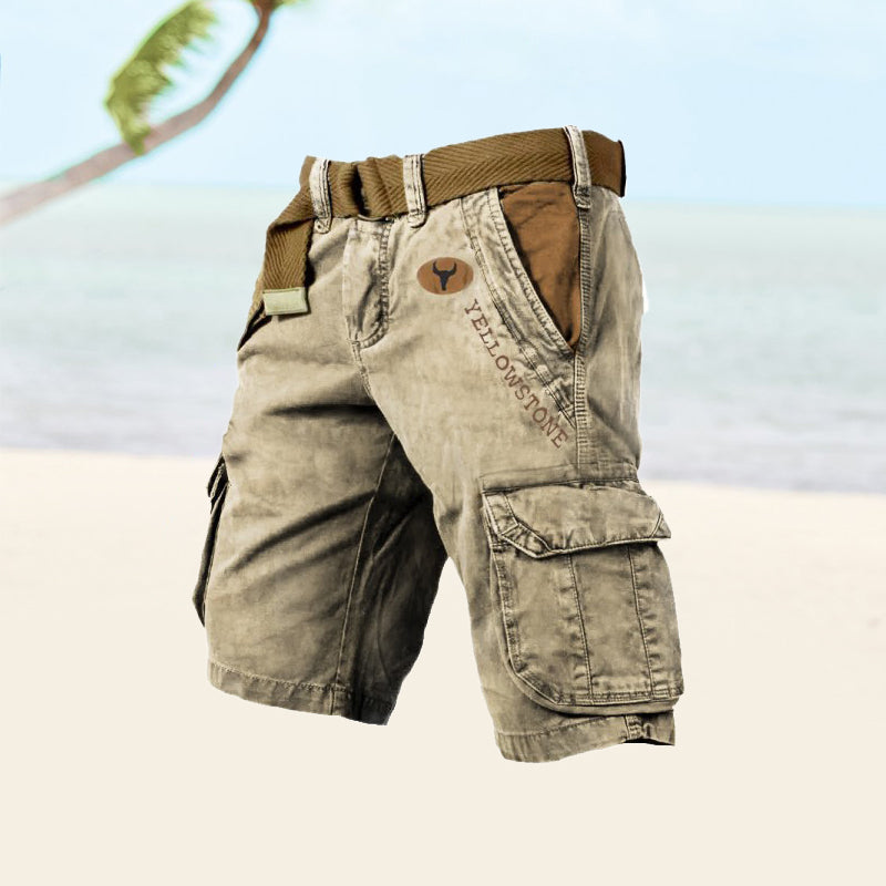 Image of Rory | Men's Belted Cargo Shorts