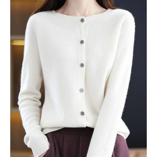 Image of Rosemary | Women's Button-Down Fitted Cardigan