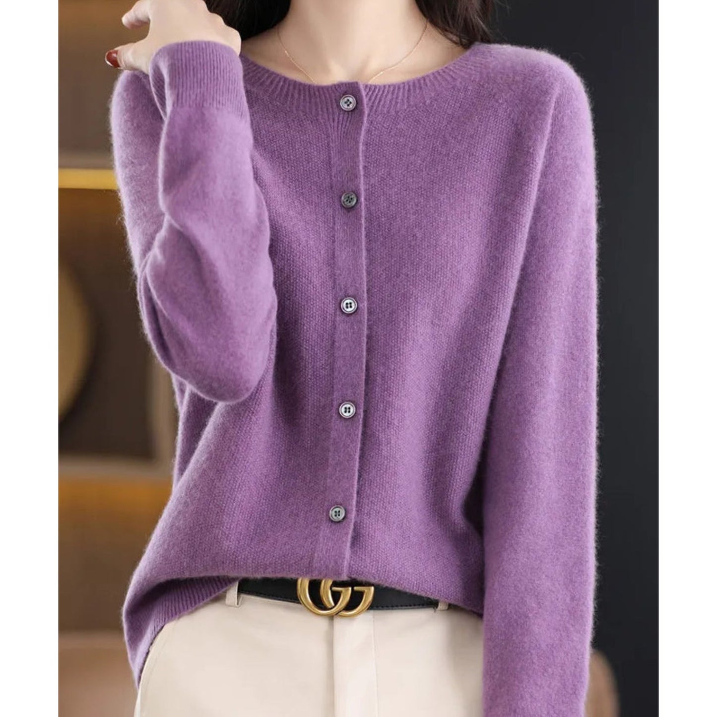 Image of Rosemary | Women's Button-Down Fitted Cardigan
