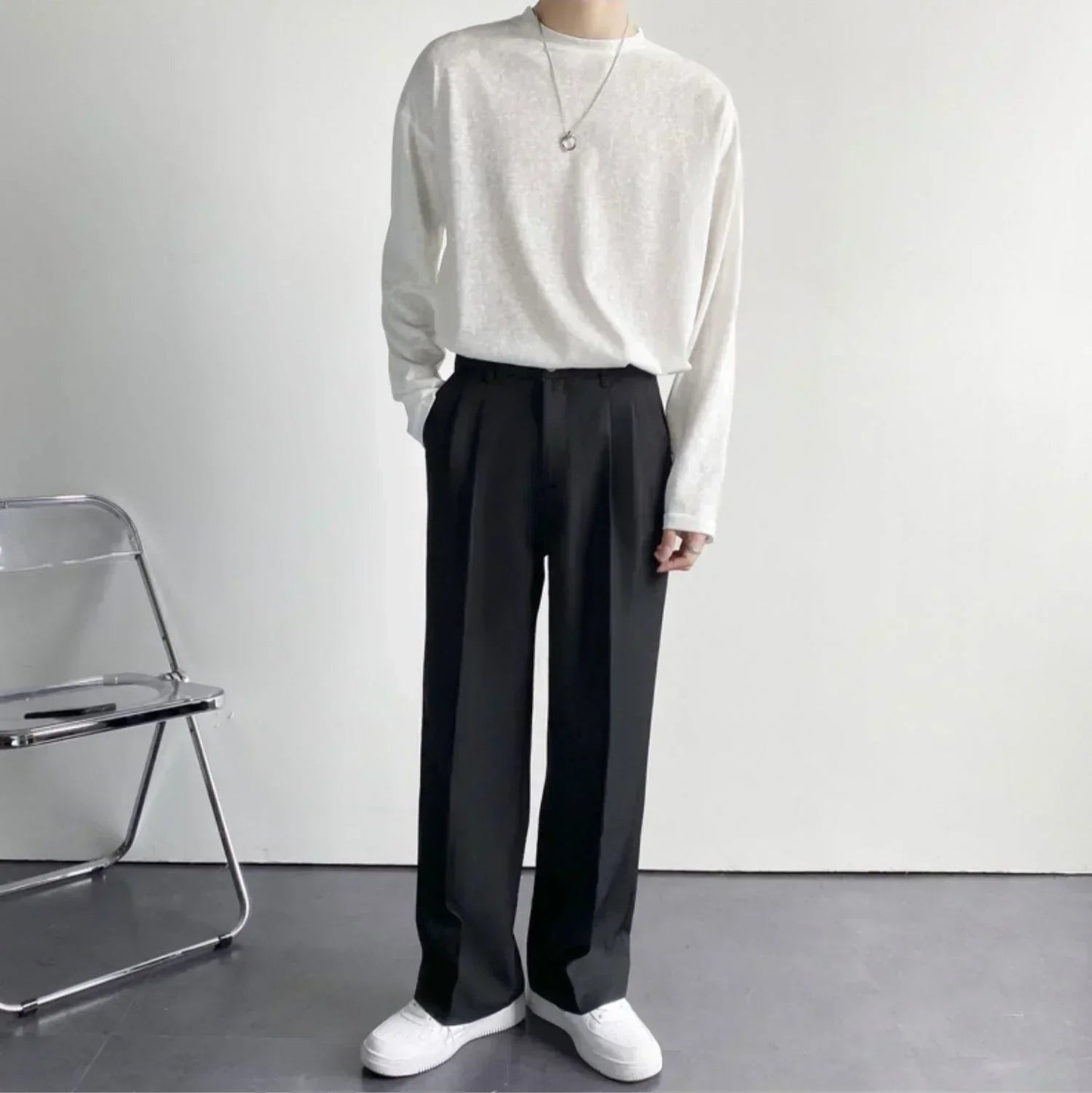 Image of Ross | Men's Pleated Wide Leg Dress Pants