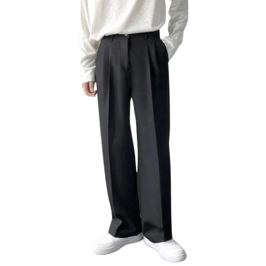 Image of Ross | Men's Pleated Wide Leg Dress Pants
