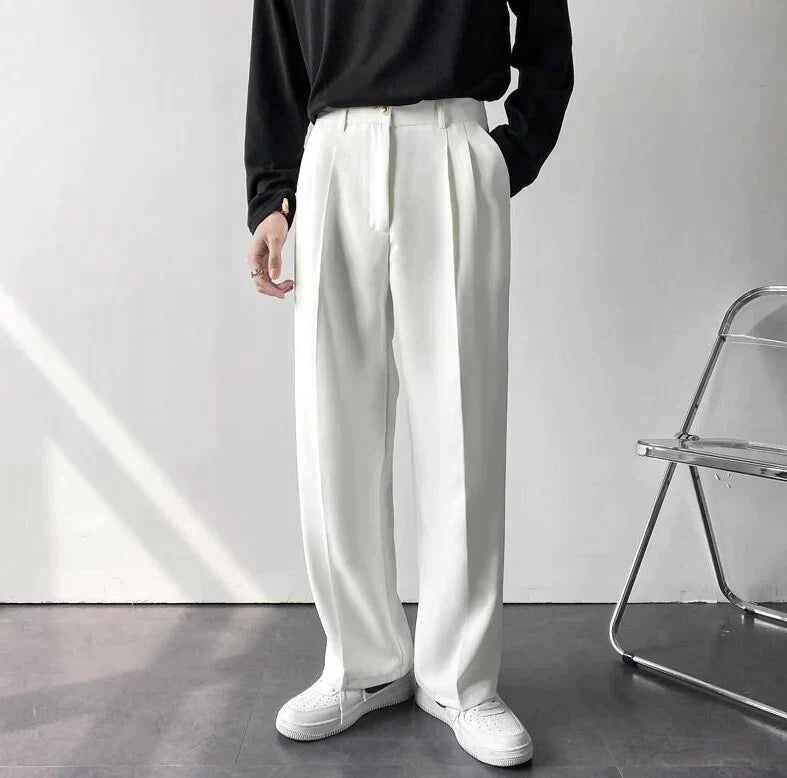 Image of Ross | Men's Pleated Wide Leg Dress Pants