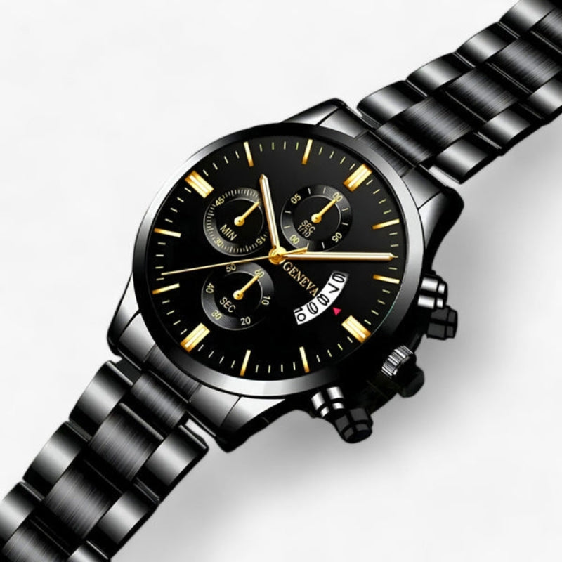 Round Dial Watch with Adjustable Bracelet