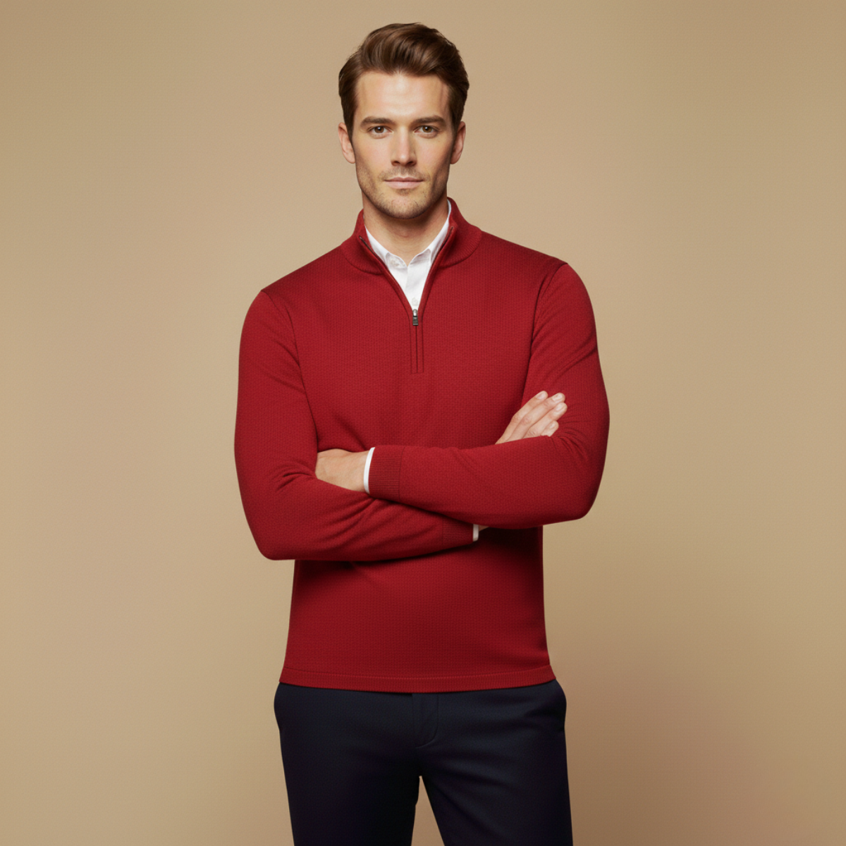 Image of Rowan | Men's Quarter-Zip Sweater