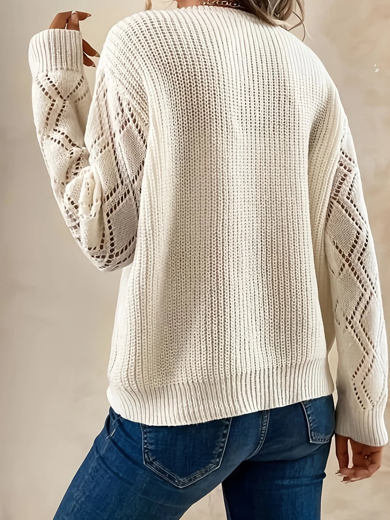 Image of Roxanne | Women's V-Neck Knit Sweater