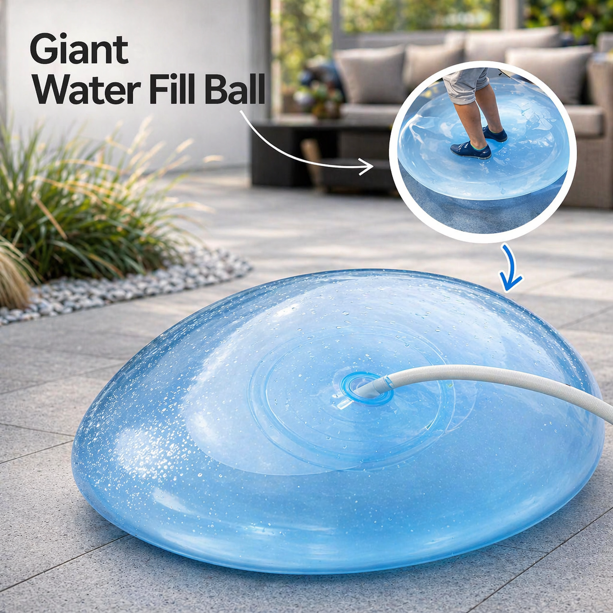 Rubber Ball | Inflatable Ball for Kids | Tear-Resistant | Bouncio