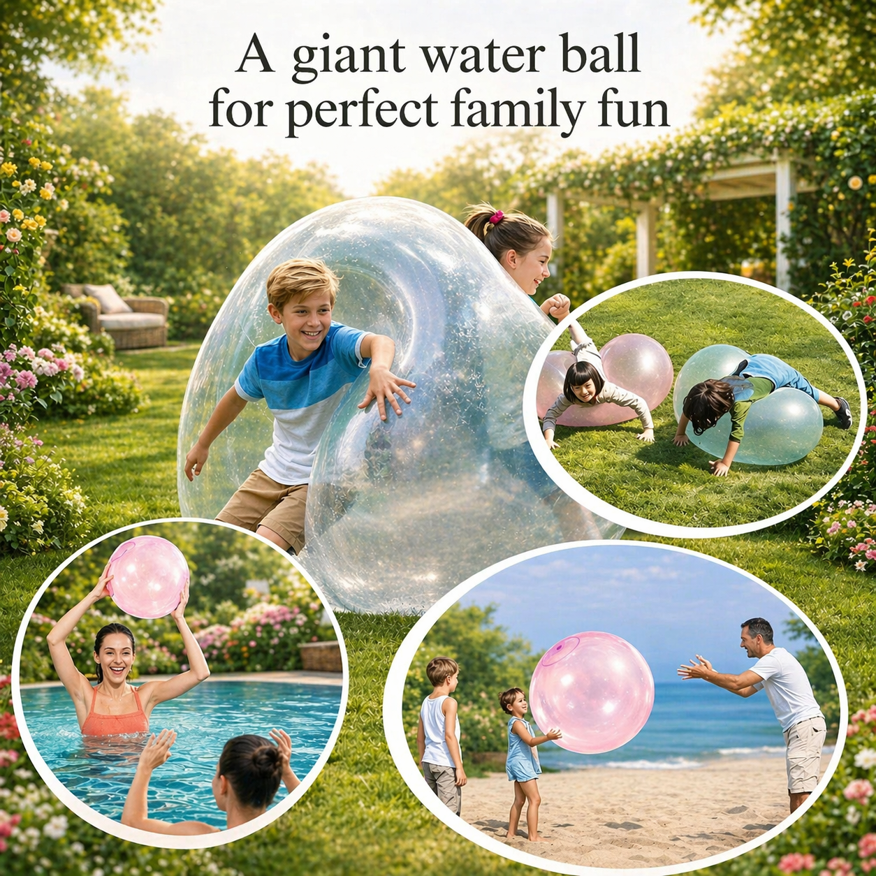 Rubber Ball | Inflatable Ball for Kids | Tear-Resistant | Bouncio