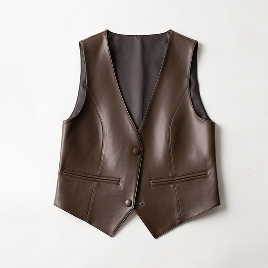 Image of Ruby | Women's Button Front Fitted Vest