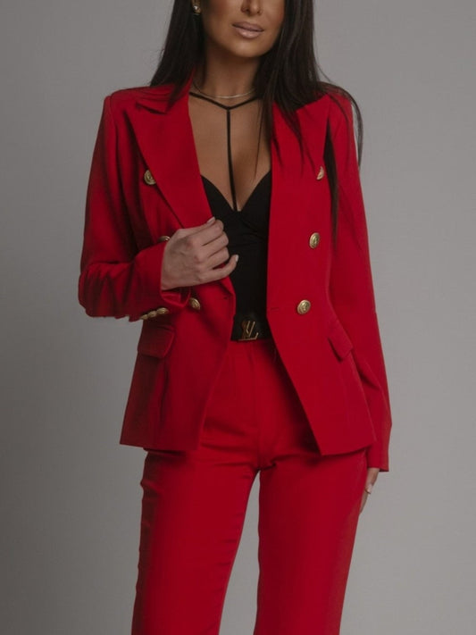 Image of Ruby | Women's Double Breasted Blazer Set