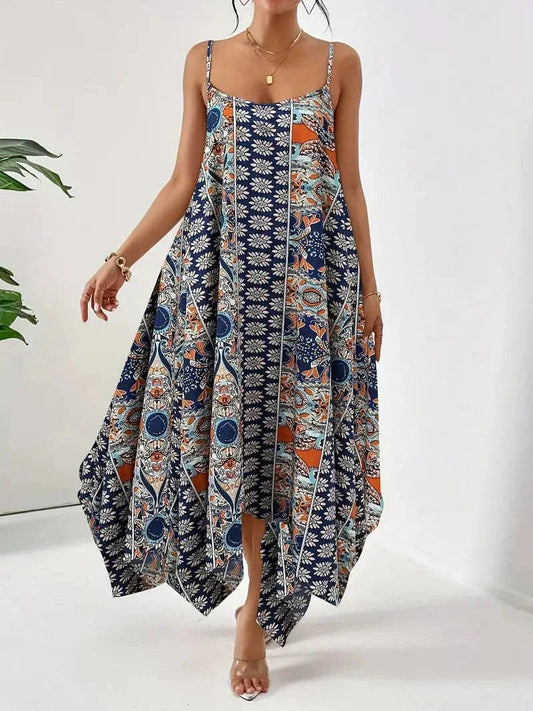 Image of Ruby | Women's Sleeveless Print Midi Dress