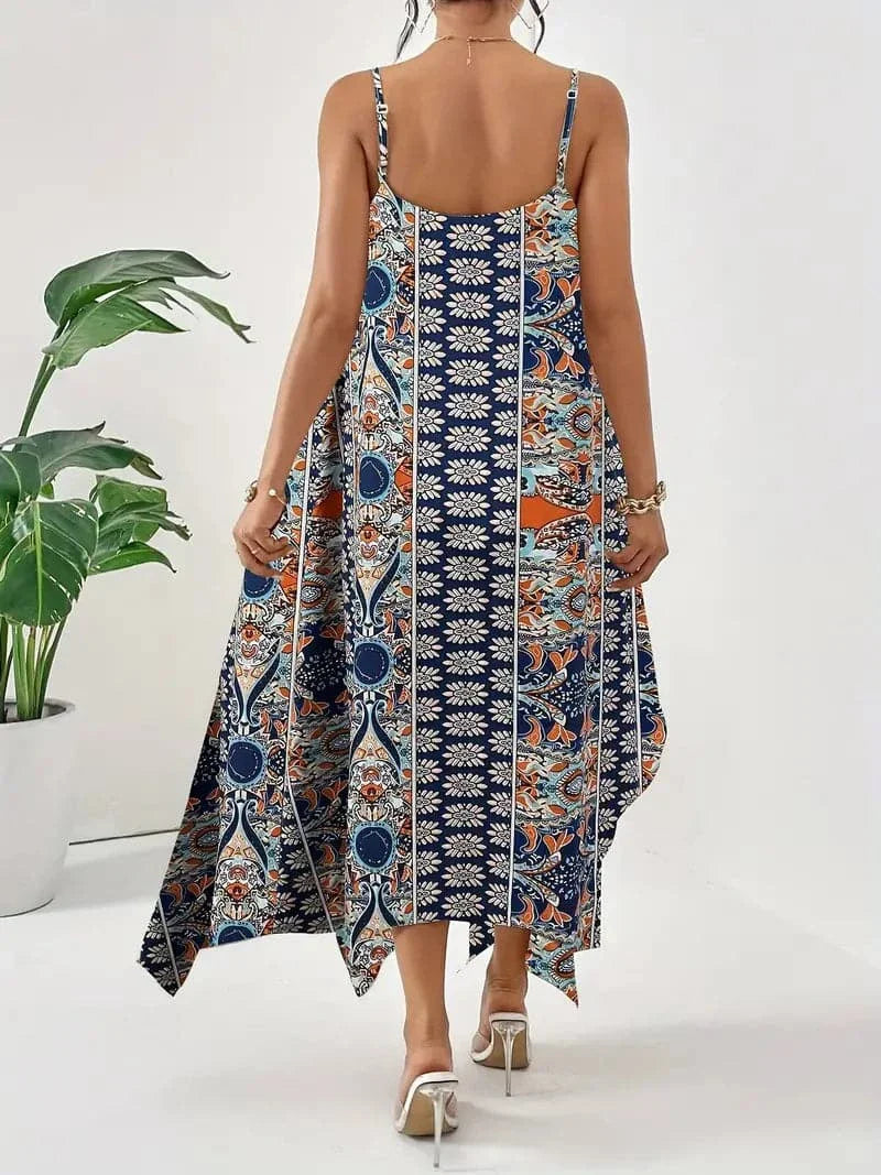 Image of Ruby | Women's Sleeveless Print Midi Dress