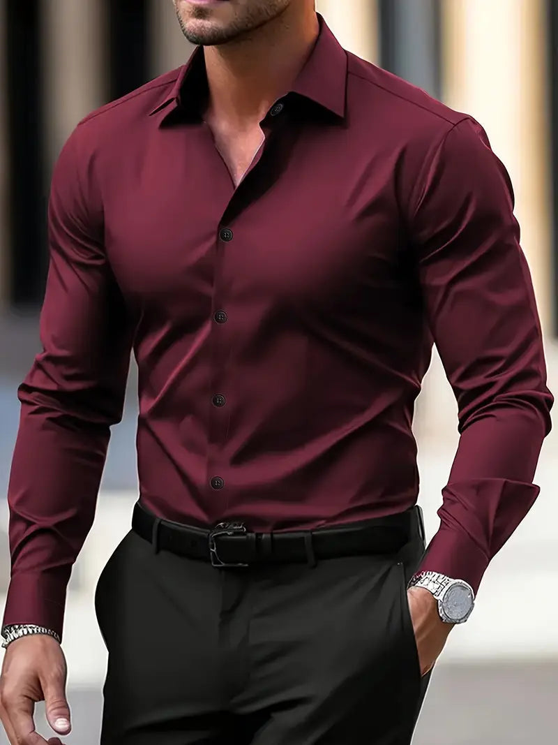 Image of Rudy | Men's Long Sleeve Button-Down Shirt