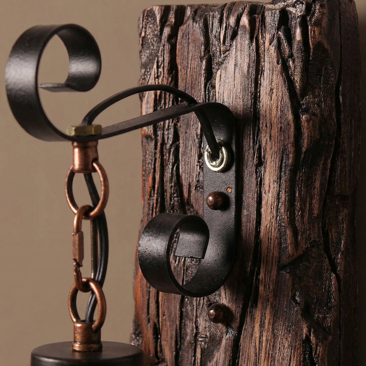 Rustic Cylindrical Wall Sconce