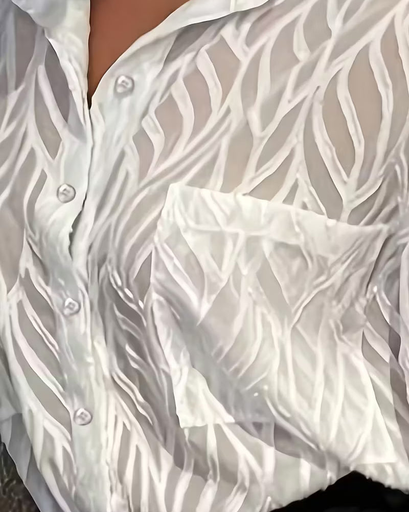 Image of Sadie | Women's Long Sleeve Button-Down Blouse