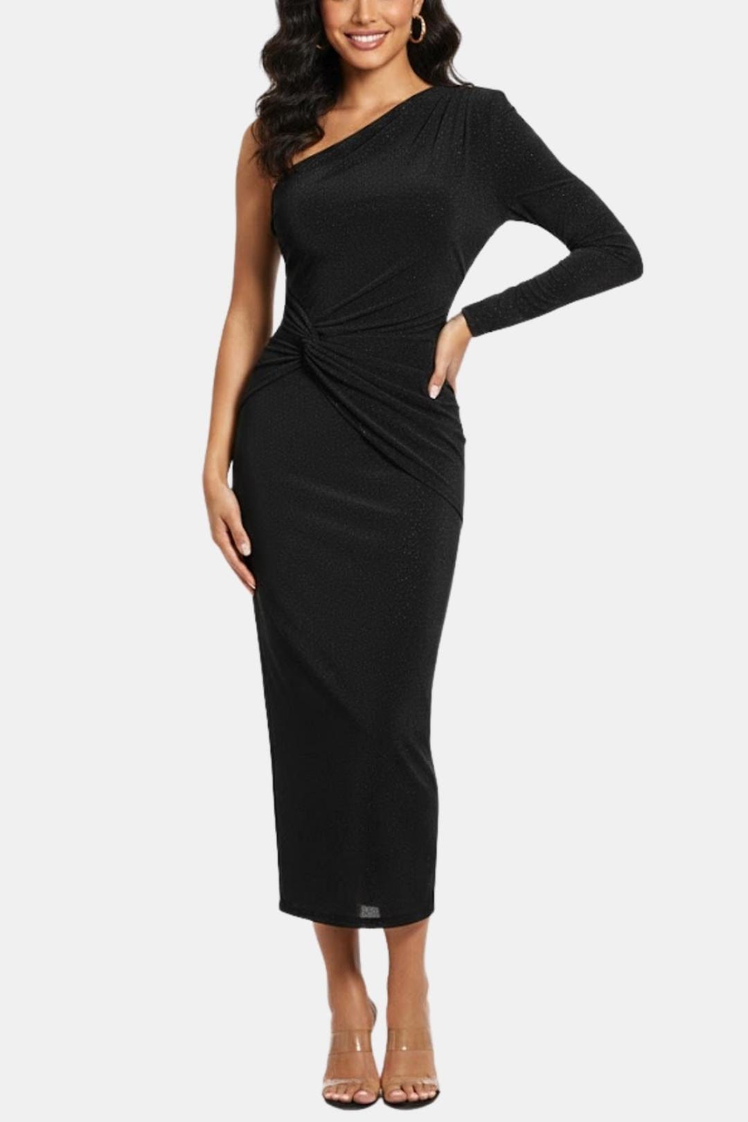 Image of Sadie | Women's One Shoulder Midi Dress