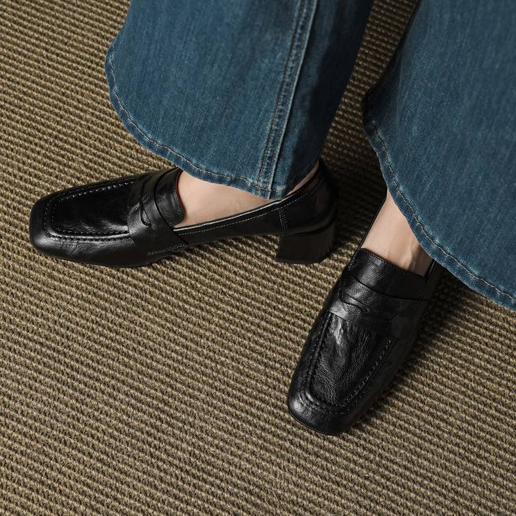 Image of Sadie | Women's Slip-On Block Heel Loafers
