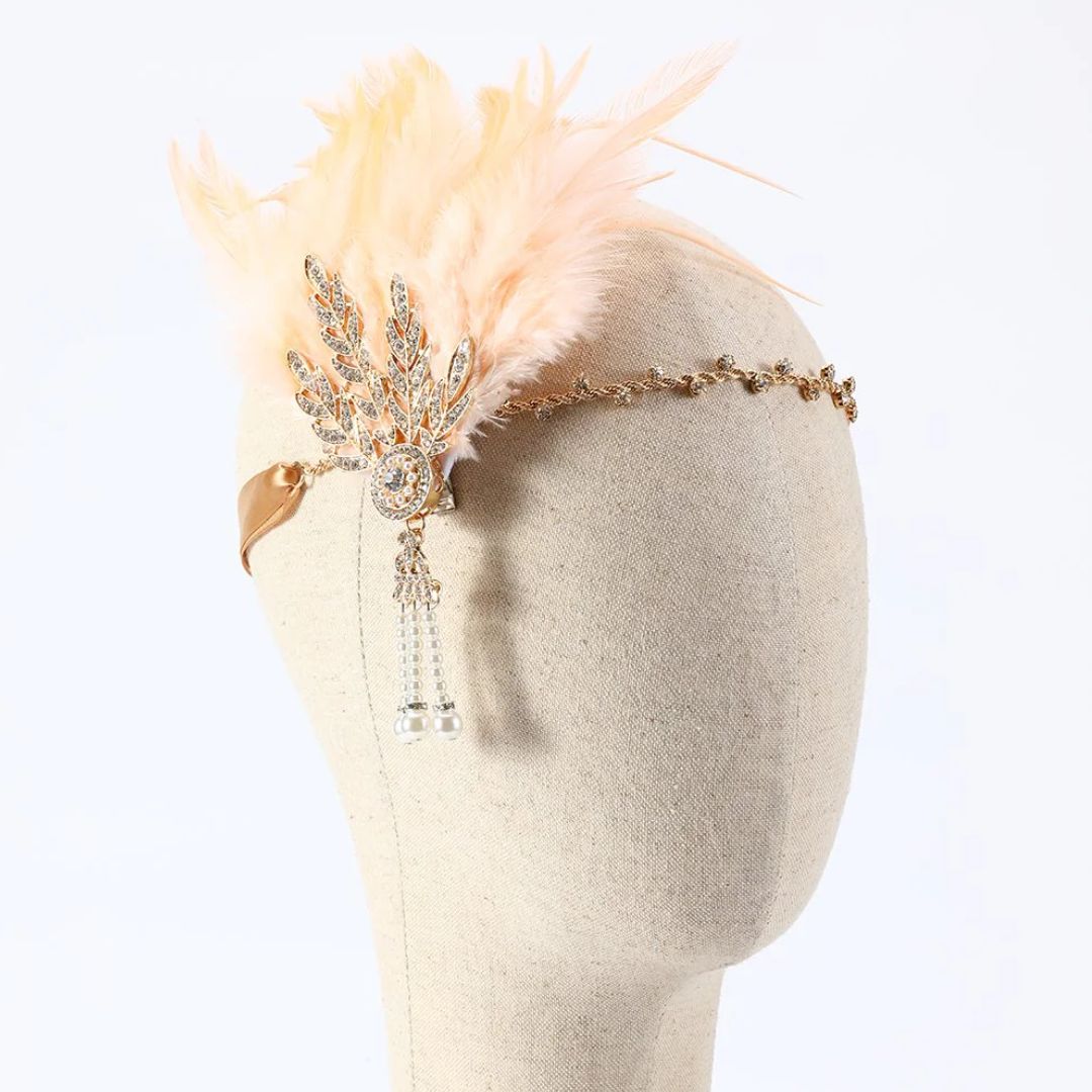 Fleek Fit Dianna Feather Headband | Vintage & Stylish