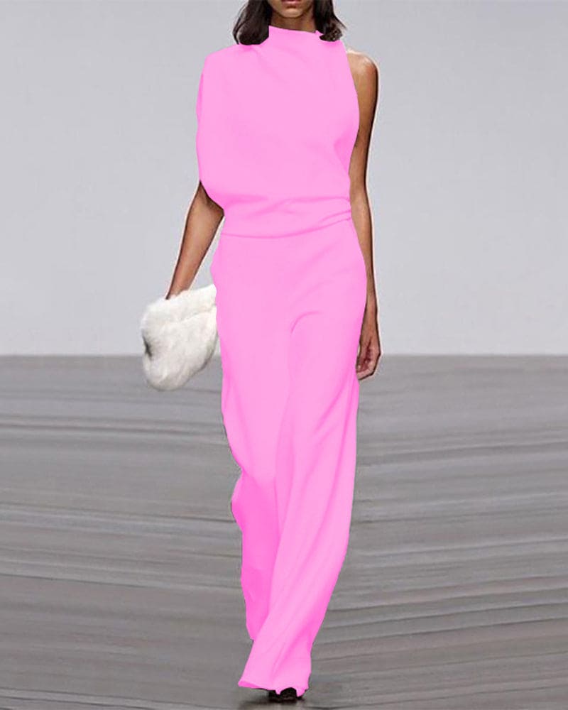 Image of Sandra | Women's High-Waisted Wide Leg Dress Pants