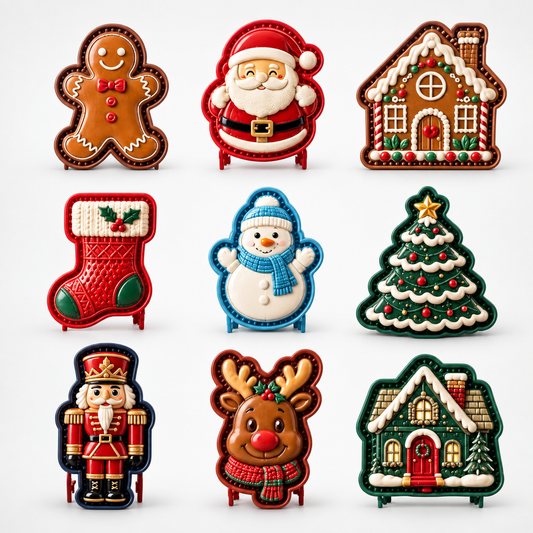 Santa Face Hand Pie Press