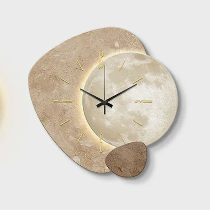 Scandinavian Luxurious Wall Clock | Modern Design & Lighting