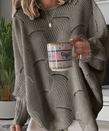 Oversized Crew Neck Sweater for Women