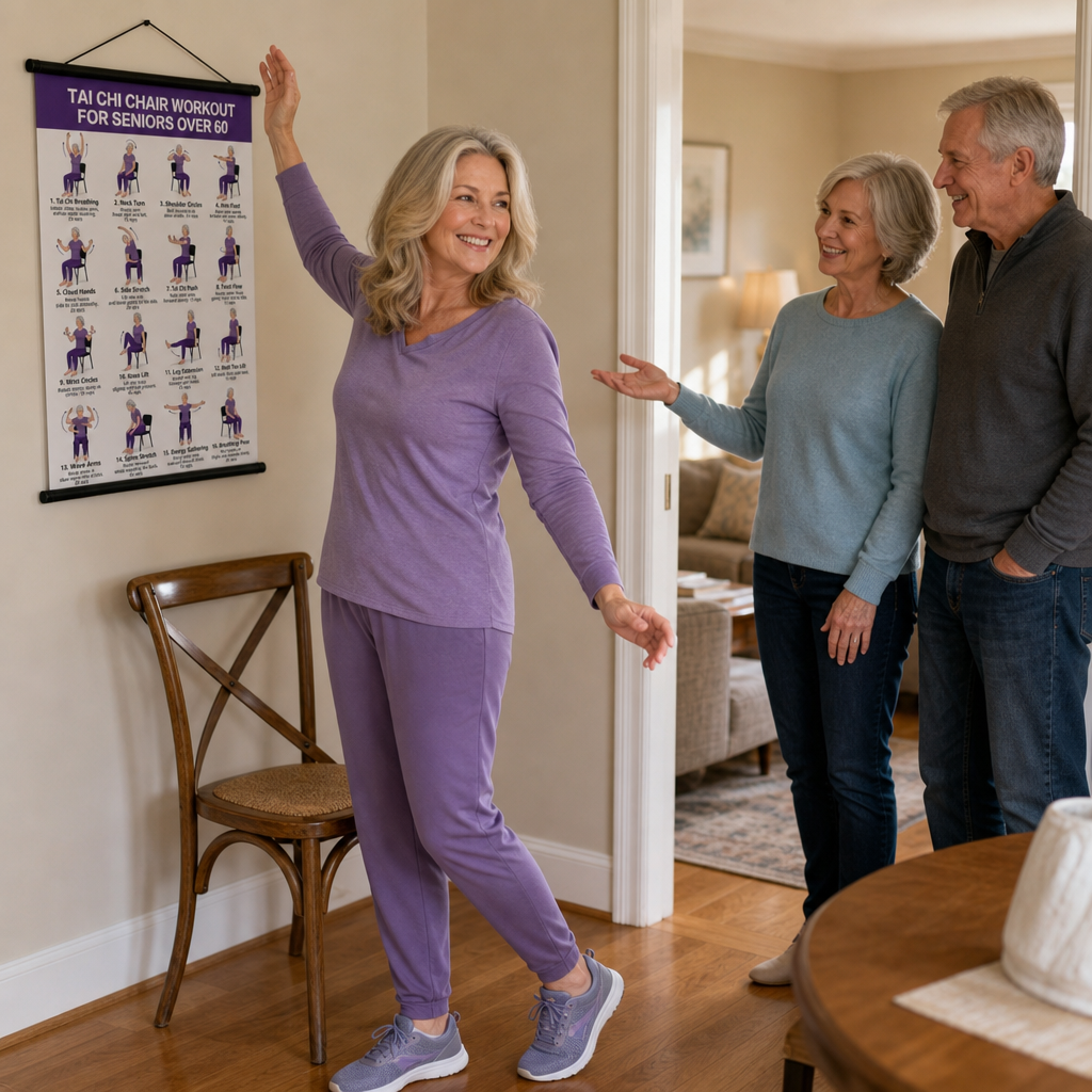 Seated and Standing Tai Chi Wall Chart