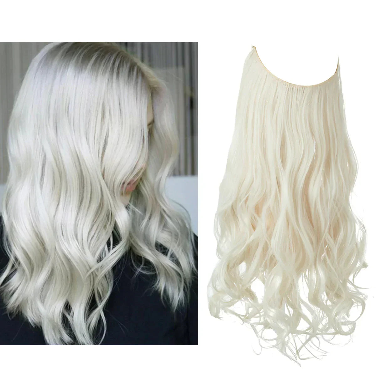 SecretHair | Real Hair Extensions | Natural Wave Volume | Blonde