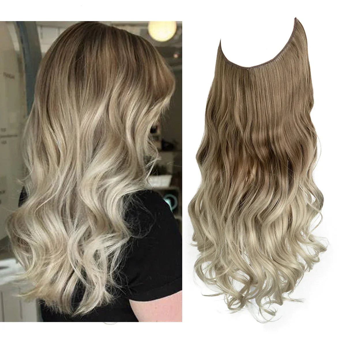 SecretHair | Real Hair Extensions | Natural Wave Volume | Blonde