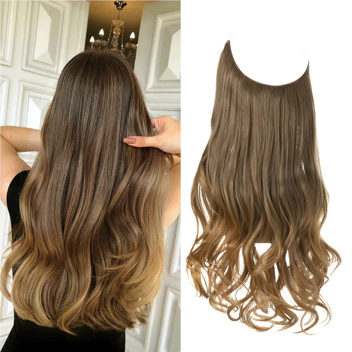 SecretHair | Real Hair Extensions | Natural Wave Volume | Blonde