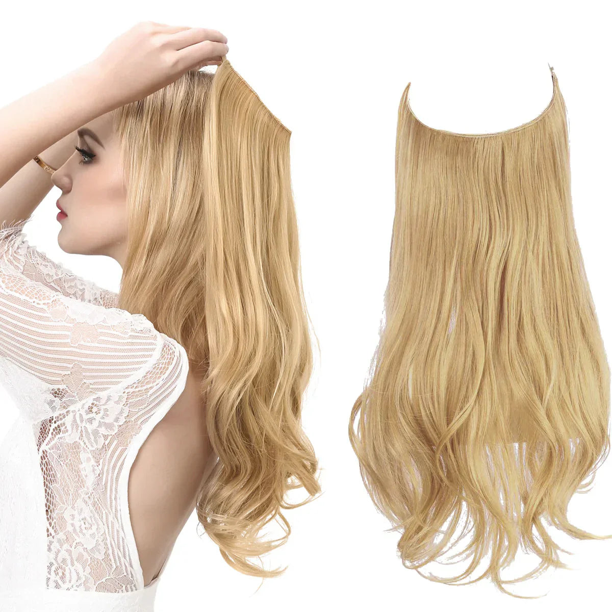 SecretHair | Real Hair Extensions | Natural Wave Volume | Blonde