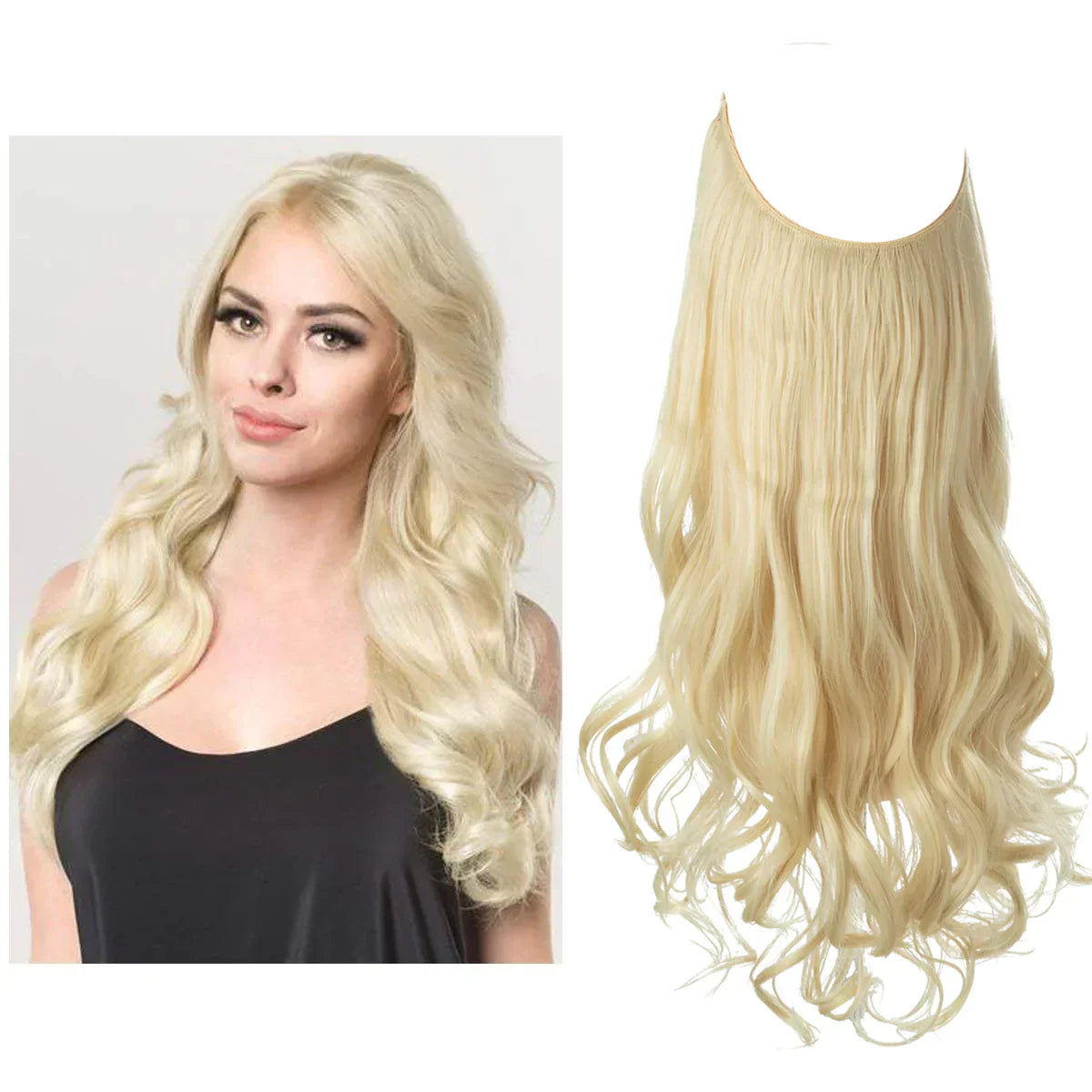 SecretHair | Real Hair Extensions | Natural Wave Volume | Blonde