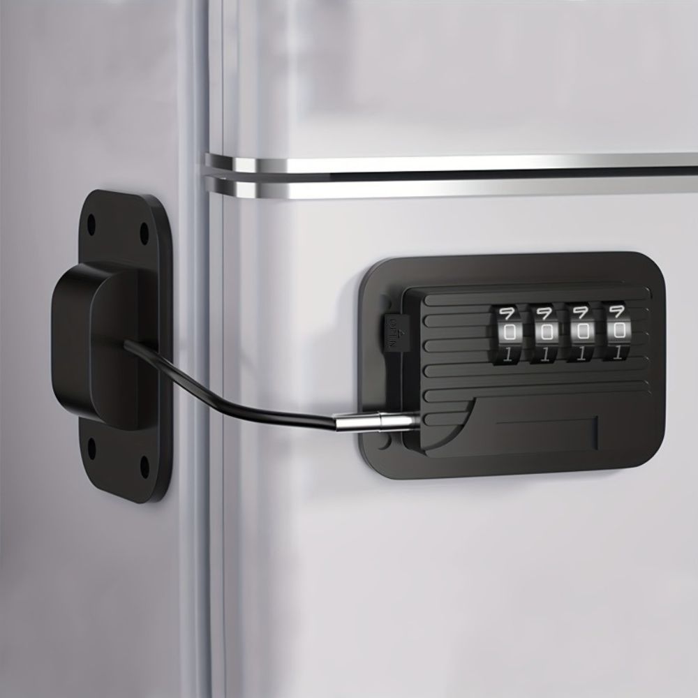 Secure Refrigerator Door Lock with Code for Safety