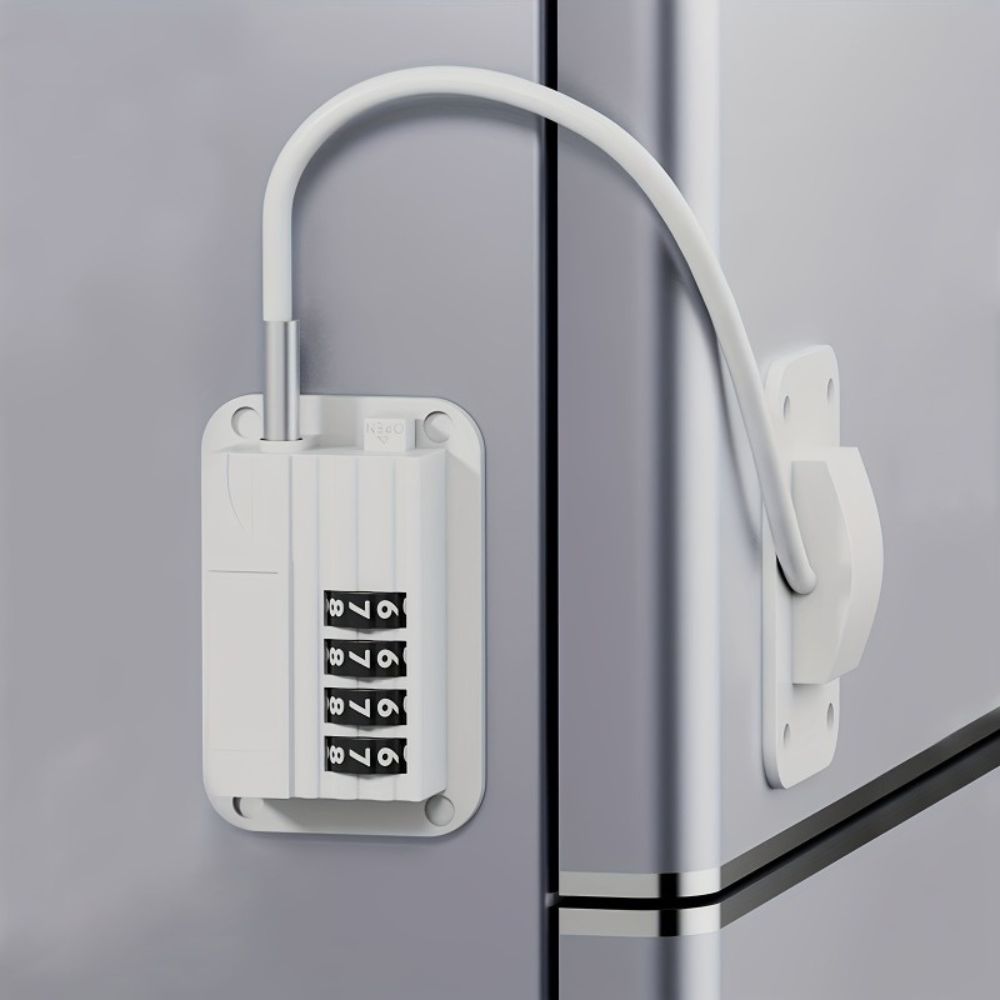Secure Refrigerator Door Lock with Code for Safety