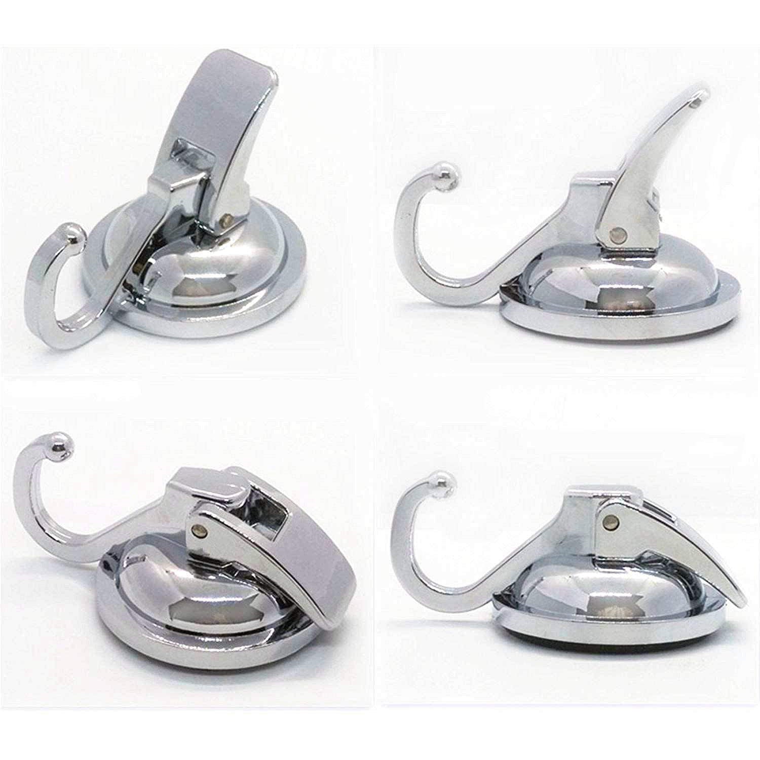 Set of 2 Durable Suction Cup Hooks – Damage-Resistant and Reusable, Ideal for Kitchen and Bathroom, Load Capacity up to 5 kg