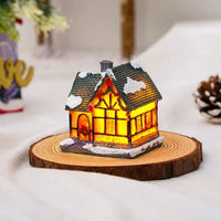 Set of 6 LED Christmas Village Houses
