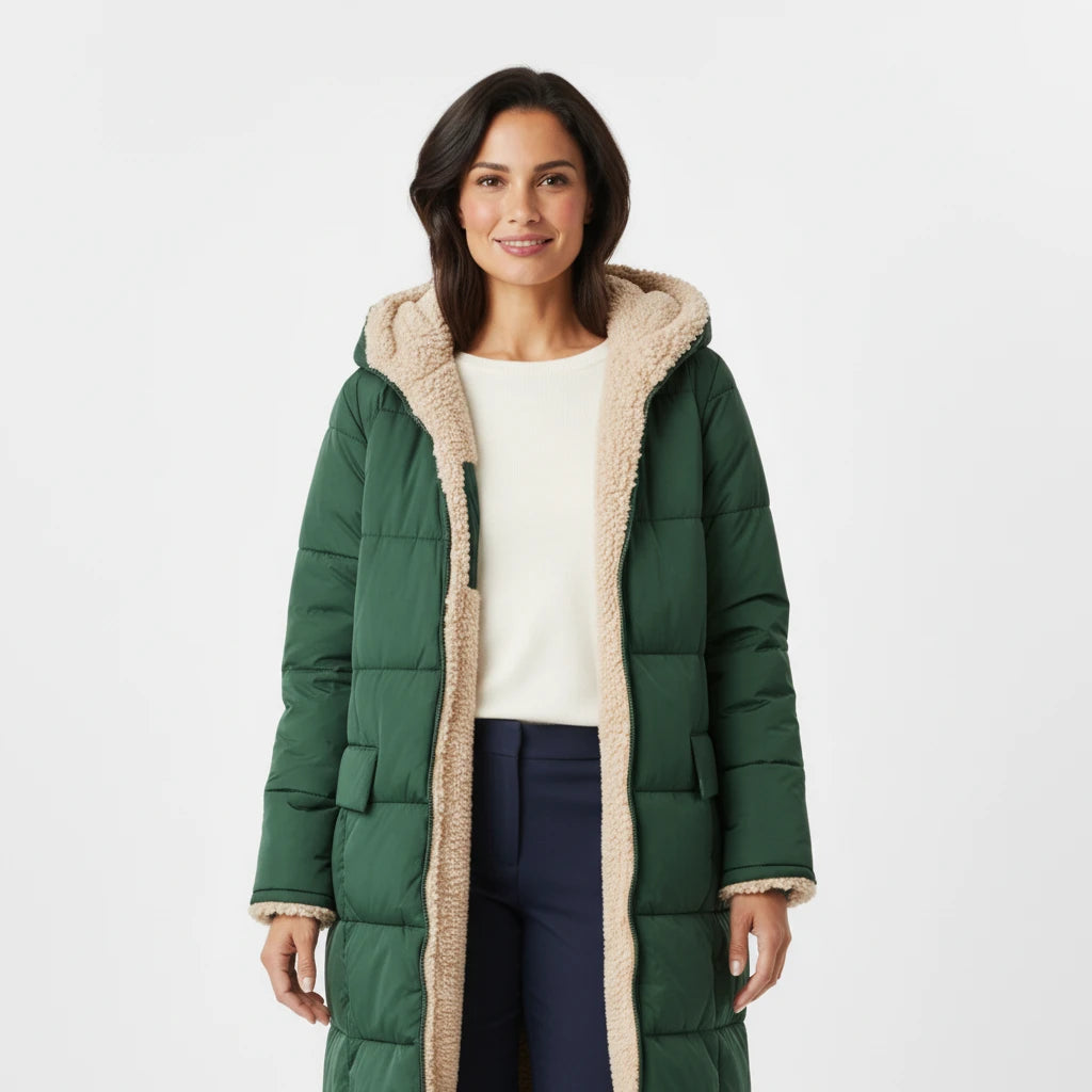 Hooded Puffer Jacket for Women