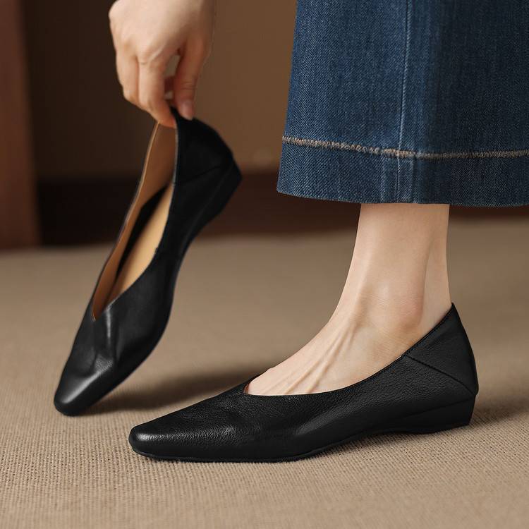 Image of Shannon | Women's Pointed Toe Slip-On Ballet Flats