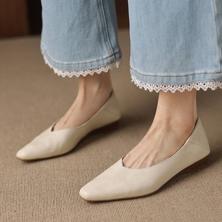 Image of Shannon | Women's Pointed Toe Slip-On Ballet Flats