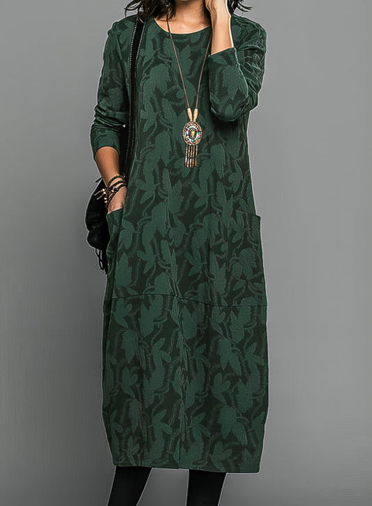 Image of Shelby | Women's Long Sleeve Midi Dress