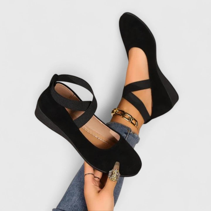 Image of Shelby | Women's Wedge Mary Jane Shoes