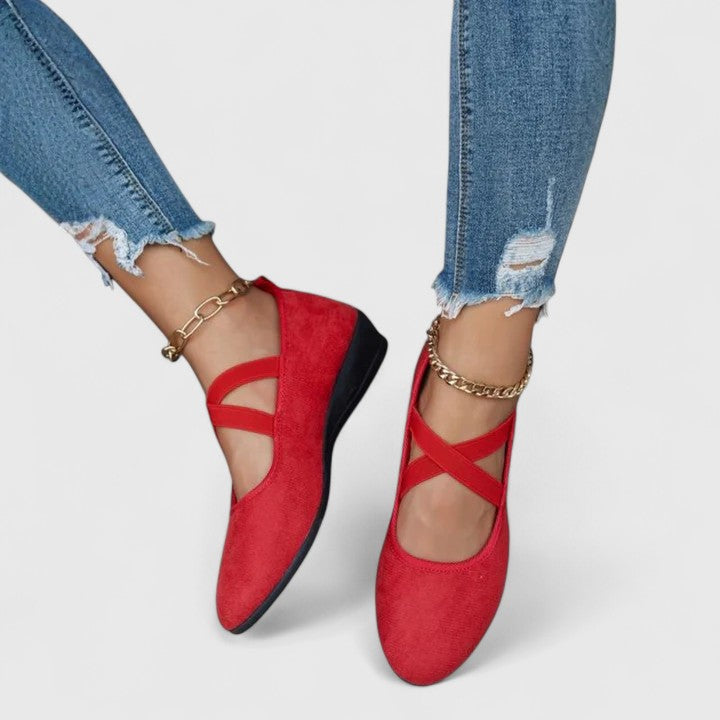 Image of Shelby | Women's Wedge Mary Jane Shoes