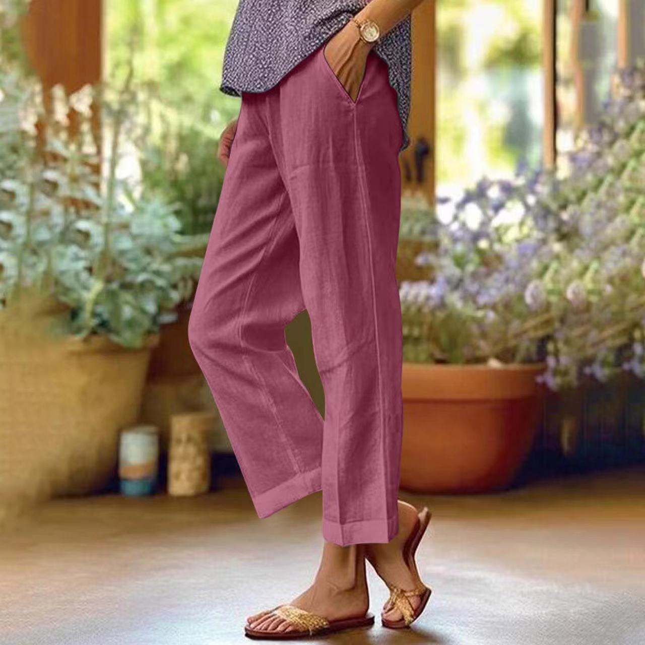 Image of Sheryl | Women's Cropped Wide Leg Pants