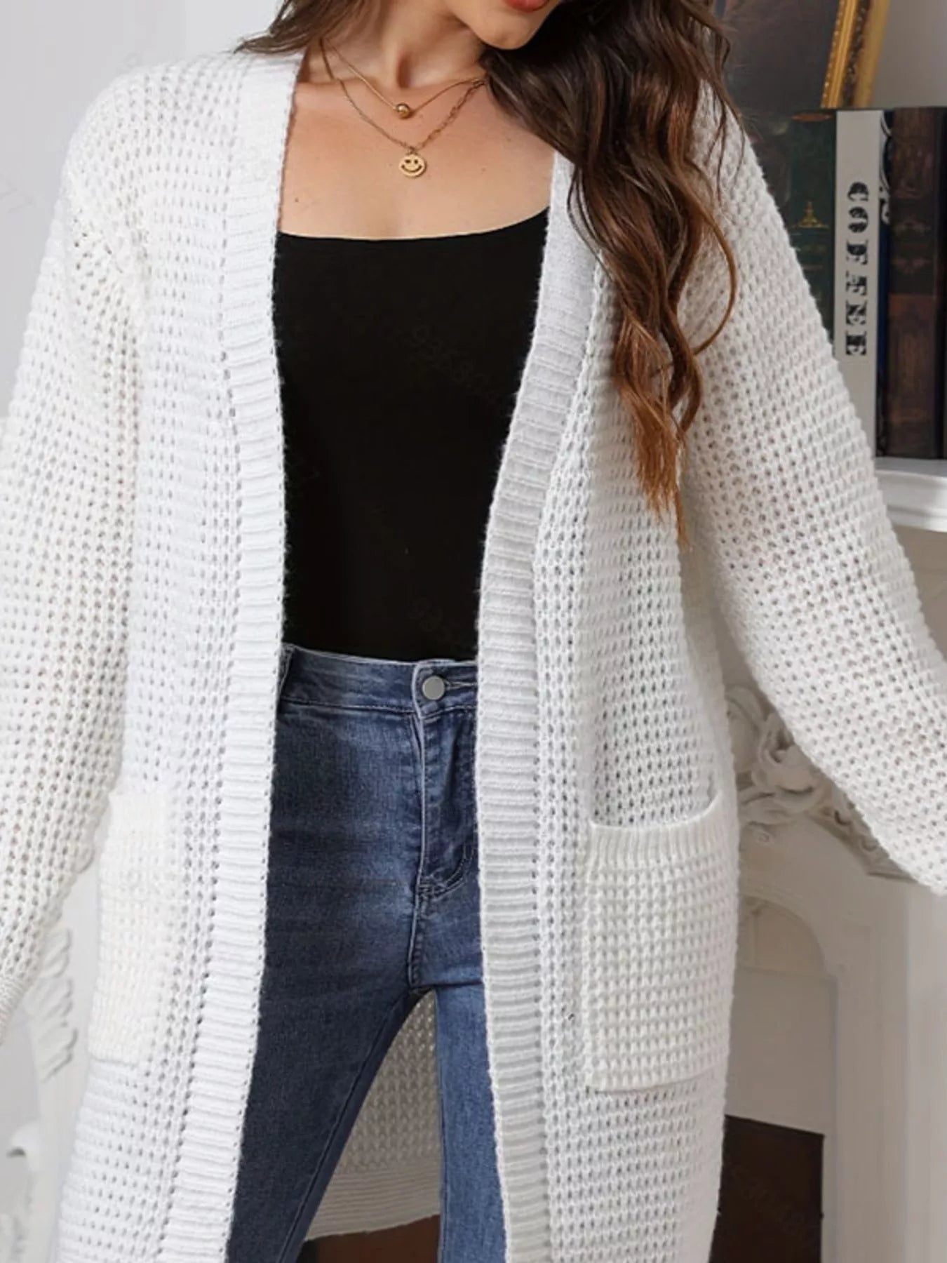 Image of Sheryl | Women's Open Front Knit Cardigan