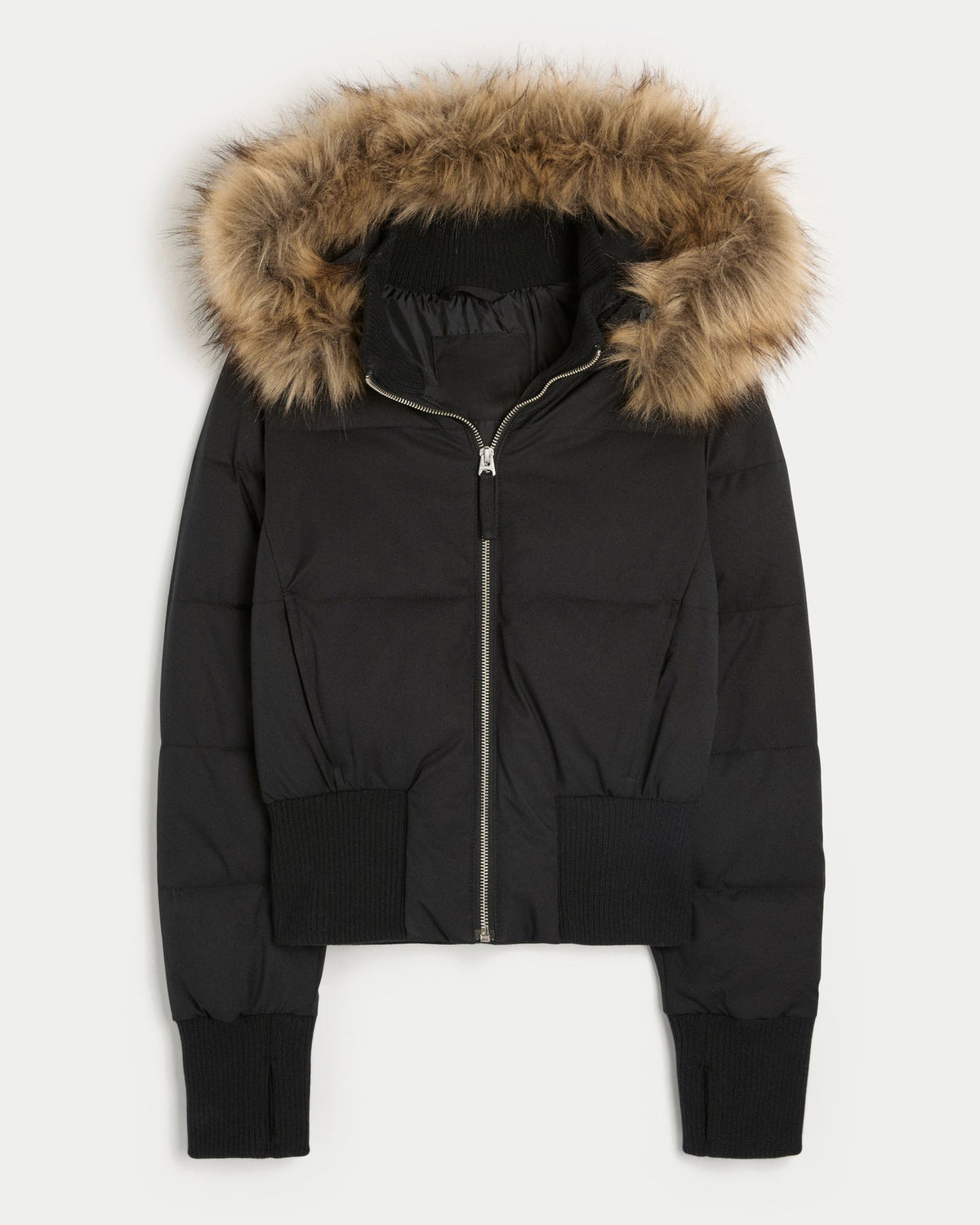 Short Hooded Quilted Winter Jacket
