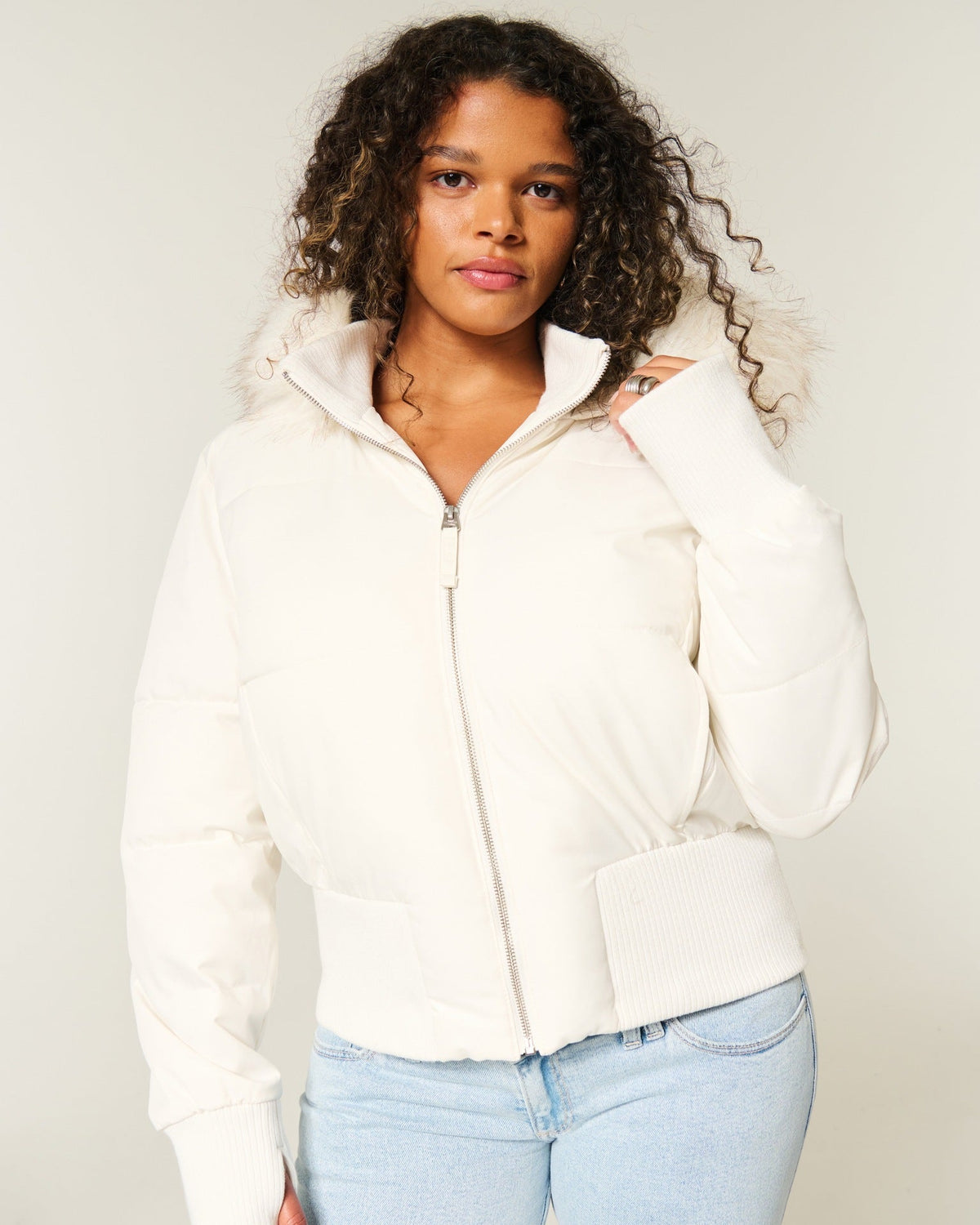 Short Hooded Quilted Winter Jacket