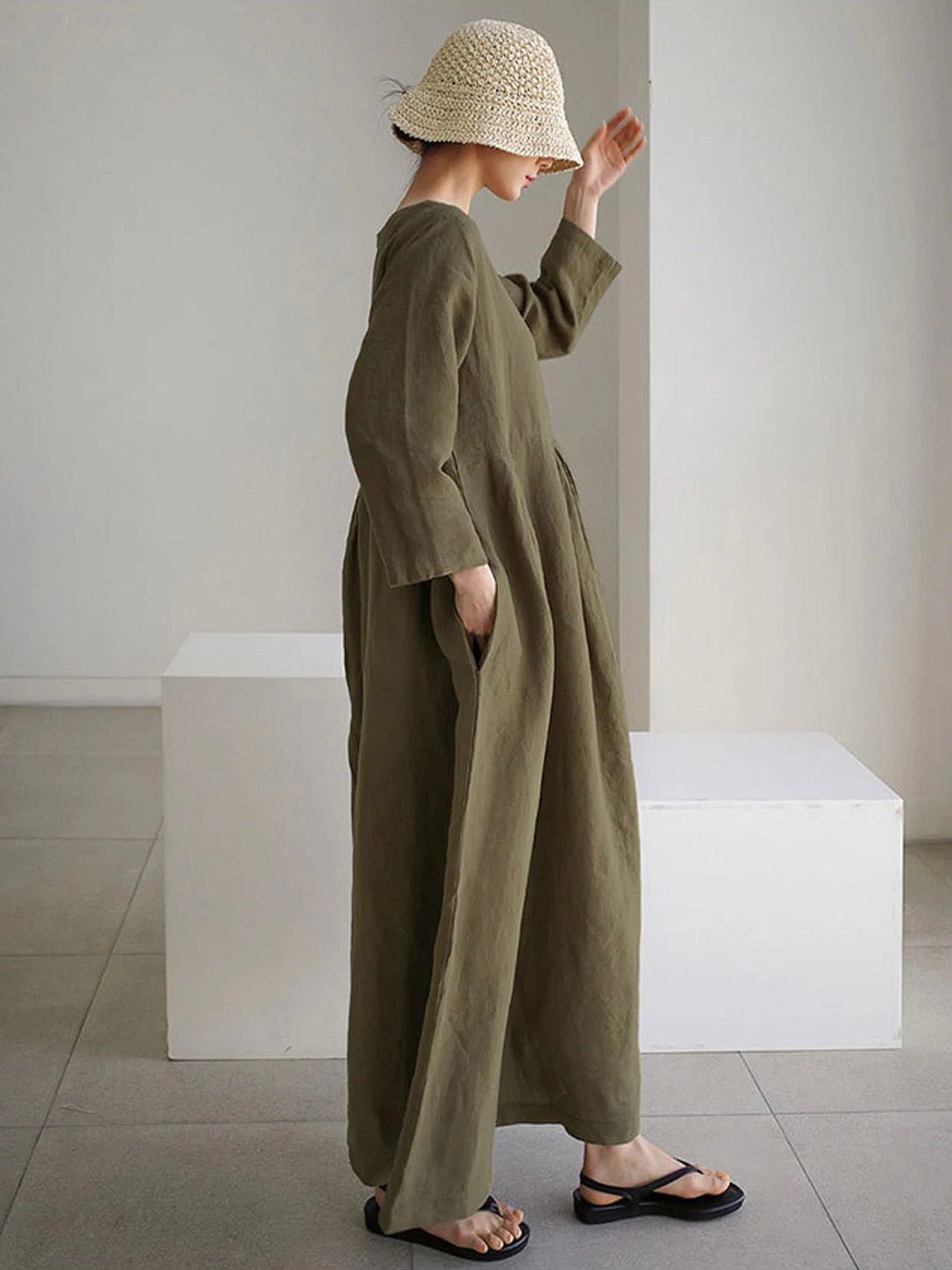 Image of Sienna | Women's Casual A-Line Maxi Dress