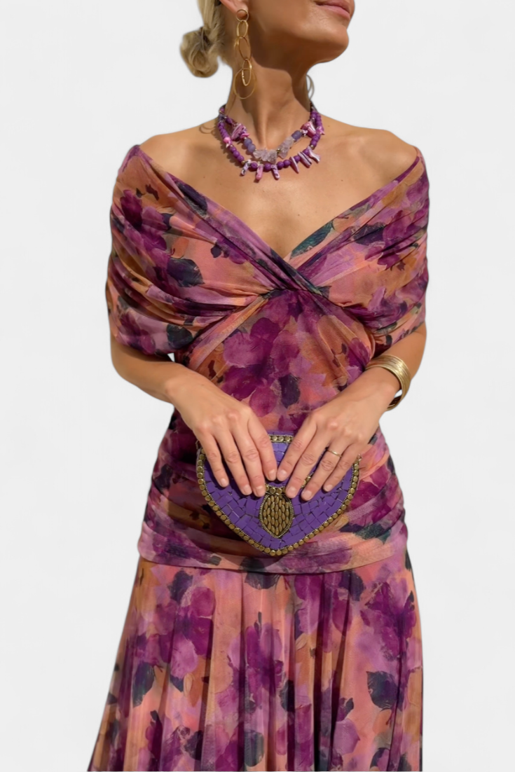 Image of Sienna | Women's V-Neck Wrap Midi Dress
