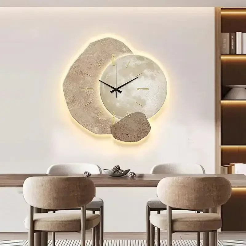 Silent Wall Clock - Natural Wood