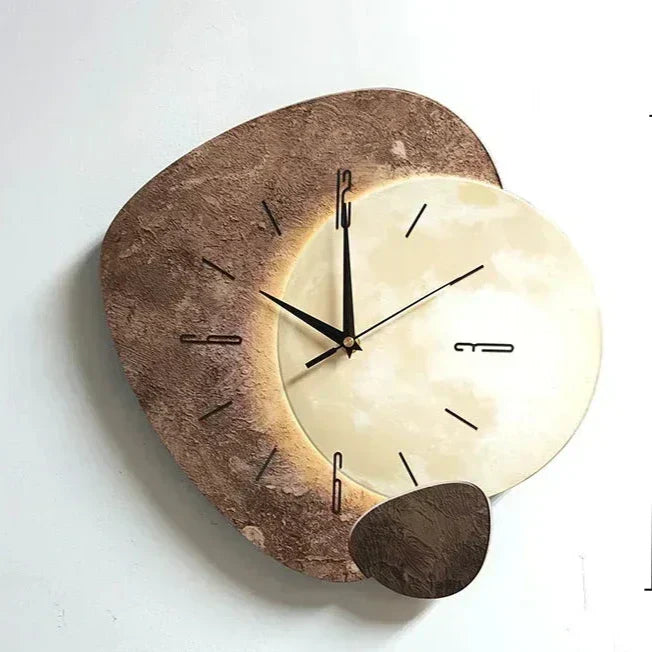 Silent Wall Clock - Natural Wood