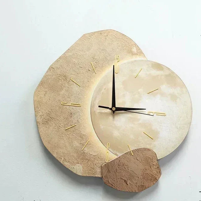 Silent Wall Clock - Natural Wood